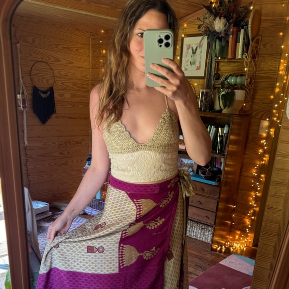 Fable Dresses handmade crochet and vintage lace top size XS - Picture 1 of 7